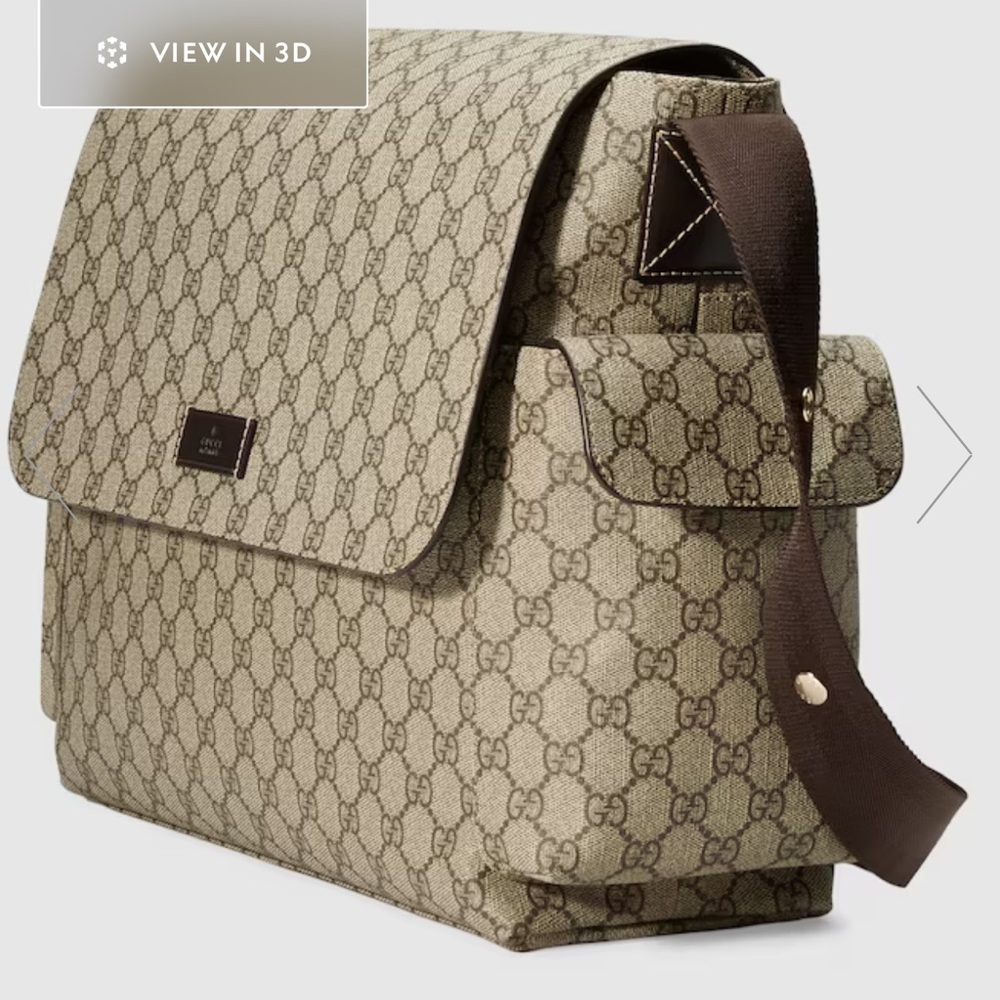 Authentic Gucci diaper bag gg plus diaper bag